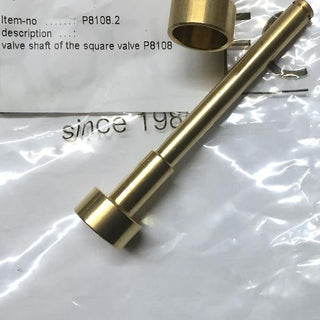 Brass valve spindle with packaging for Profitec Pro steam valve part number P8108.2