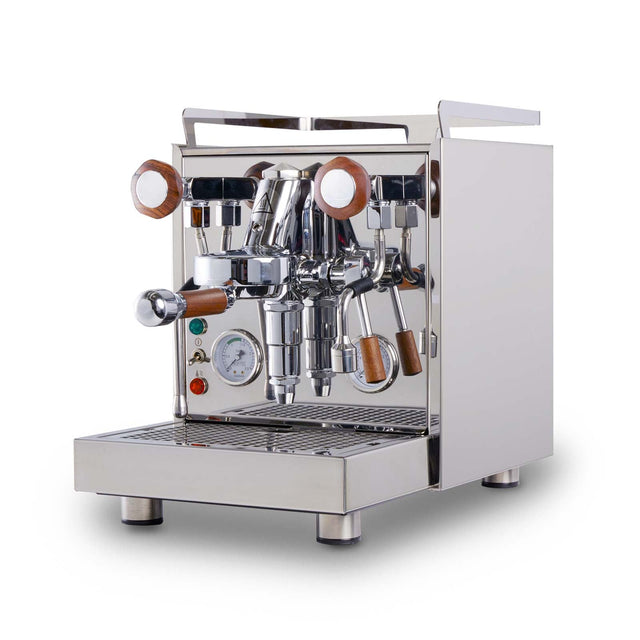 Profitec Pro 500 Espresso Machine, walnut customization, Clive Coffee, knockout