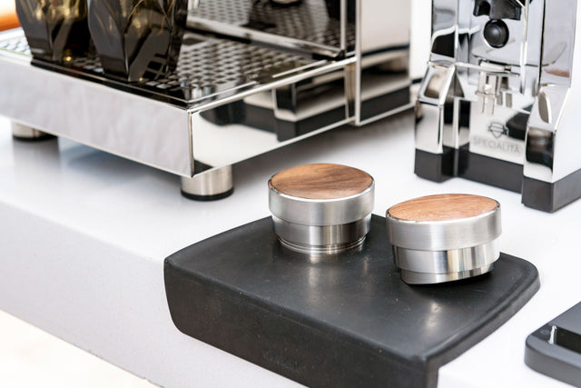Saint Anthony Industries Levy Tamper and BT Wedge Distributer Tool with Intelligentsia coffee - lifestyle