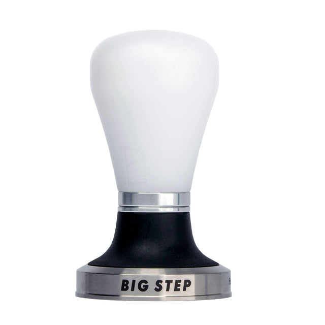 Pullman Espresso Accessories Big Step Tamper in white from Clive Coffee - knockout
