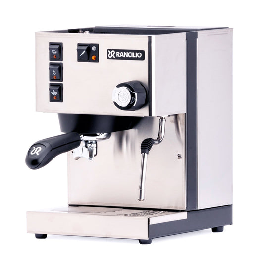 Rancilio Silvia Espresso Machine front, Clive Coffee - Knockout