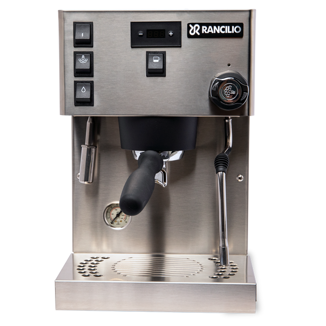 Rancilio Silvia Pro X Espresso Machine front from Clive Coffee - knockout