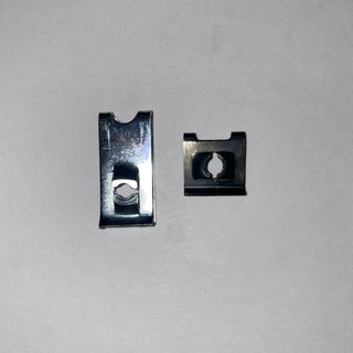 Rancilio mounting clip replacement parts two styles shown for Silvia top panel screws