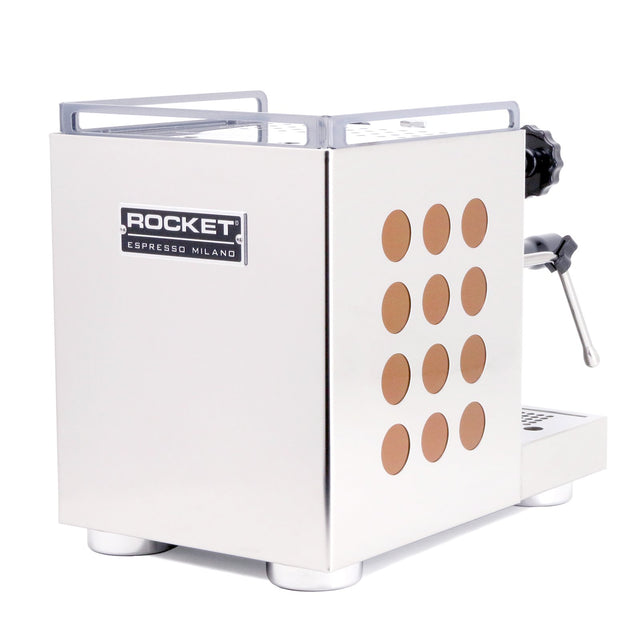 Rocket Appartamento Espresso Machine in copper, back, Clive Coffee - Knockout