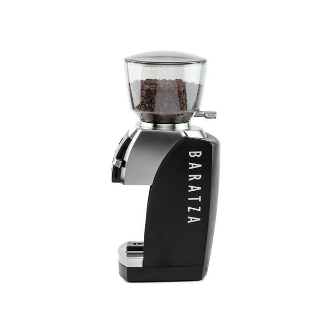 Baratza Vario W+ Coffee Grinder, black, side view, from Clive Coffee, knockout