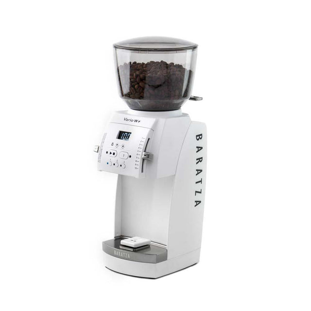Baratza Vario W+ Coffee Grinder, white, without bin, from Clive Coffee, knockout