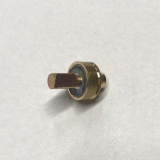 Brass joystick seal gasket with square drive shaft and threaded base