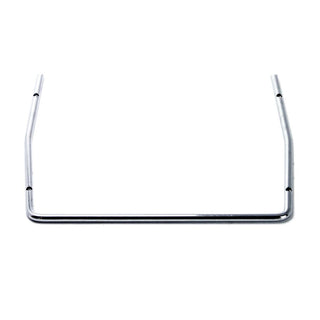Chrome cup tray rail for the LUCCA M58 espresso machine