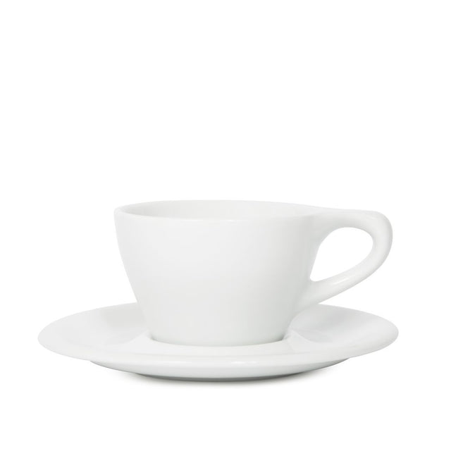 notNeutral LINO Cappuccino Cup & Saucer, White, Clive Coffee - Knockout