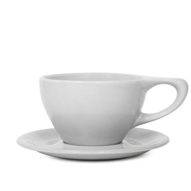notNeutral LINO Latte Cup & Saucer, White, Clive Coffee - Knockout