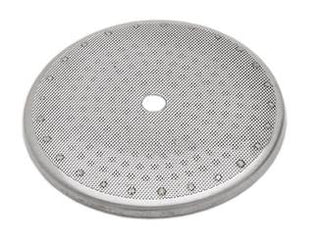 Replacement shower screen for Rancilio Silvia espresso machine.
